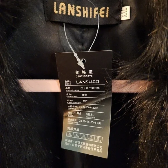 Lanshifei Faux Leather Fur Vest Womens XXL - Picture 4 of 6